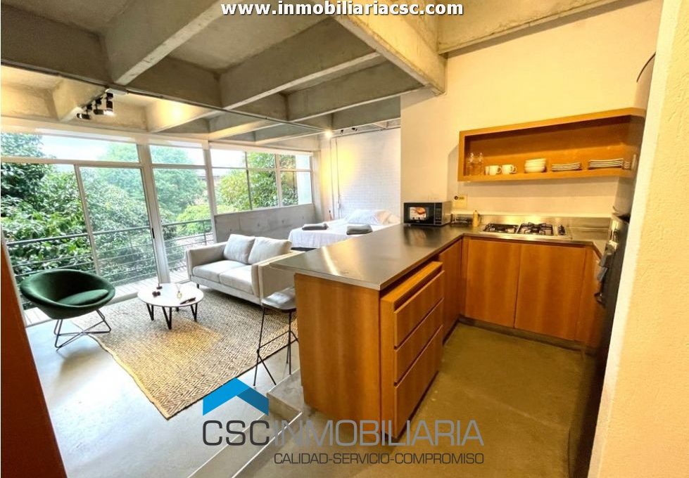 AP350 Medellin, La Linde, Monoambiente, apartamento, amoblado, en alquiler (7)