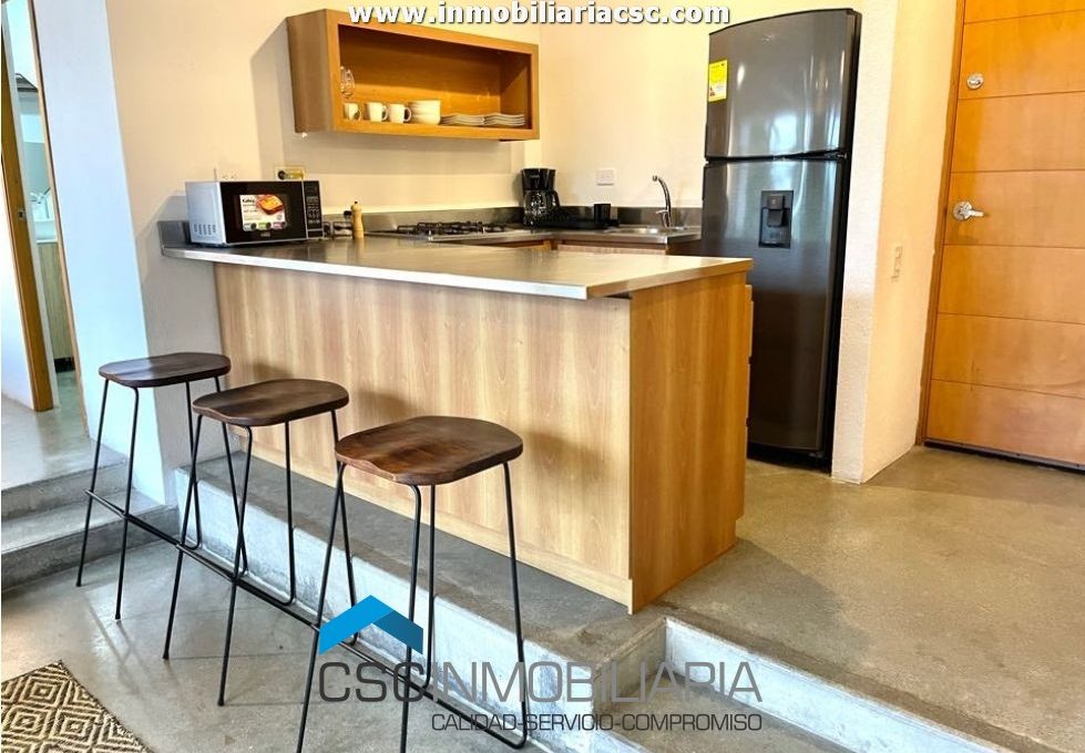 AP350 Medellin, La Linde, Monoambiente, apartamento, amoblado, en alquiler (9)